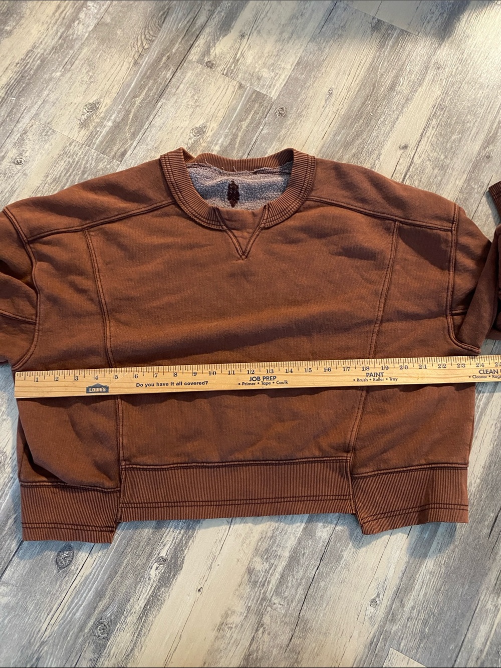 FP Movement Intercept Pullover Sweatshirt Chocolate Brown Size M - Picture 6 of 8